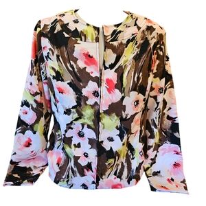 Womens Molly &‎ Maxx Floral Jacket Size Medium